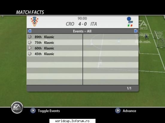 croatia - italia etapa 1