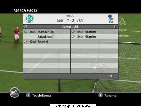 germania  1-2  italia etapa 6